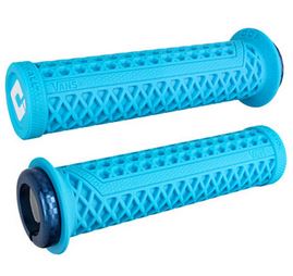 ODI Vans V2.1 Grips - White/Light Blue/Blue, Lock-On