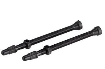 WHISKY No.9 Alloy Tubeless Valves - Pair, 80mm, Black