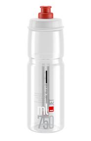 Elite Jet Water Bottle 550ml - Clear/Red