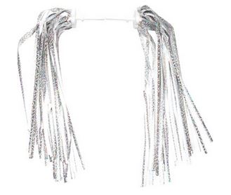 Dimension Kid's Bike Streamers: Silver-Platinum~ Pair