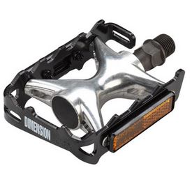 Dimension Compe Pedals Blk/Sil 9/16