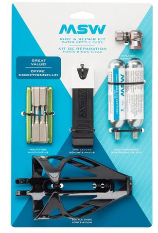 MSW Ride and Repair Kit with Water Bottle Cage